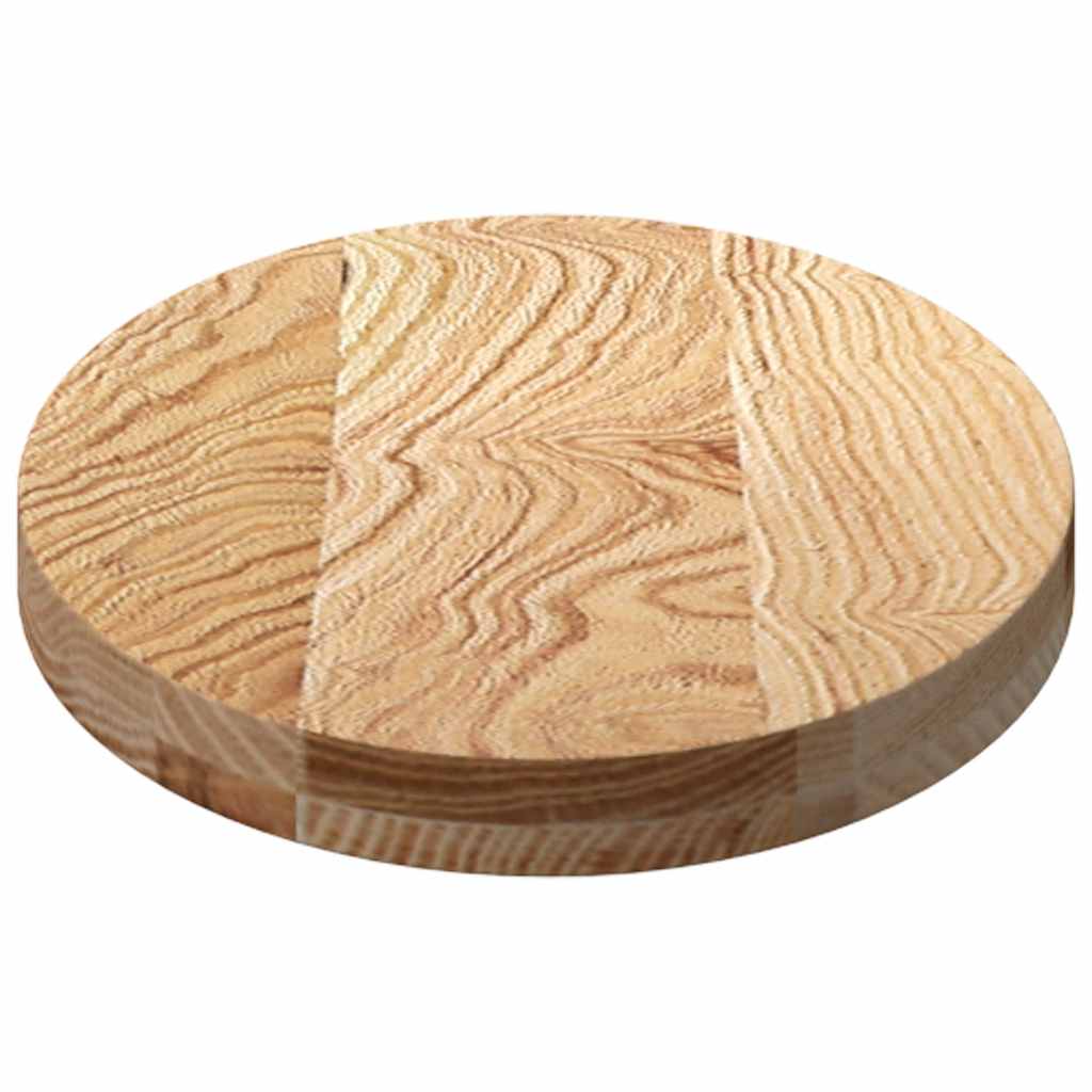 vidaXL Tischplatte 80x40x4 cm Massivholz Eiche Oval
