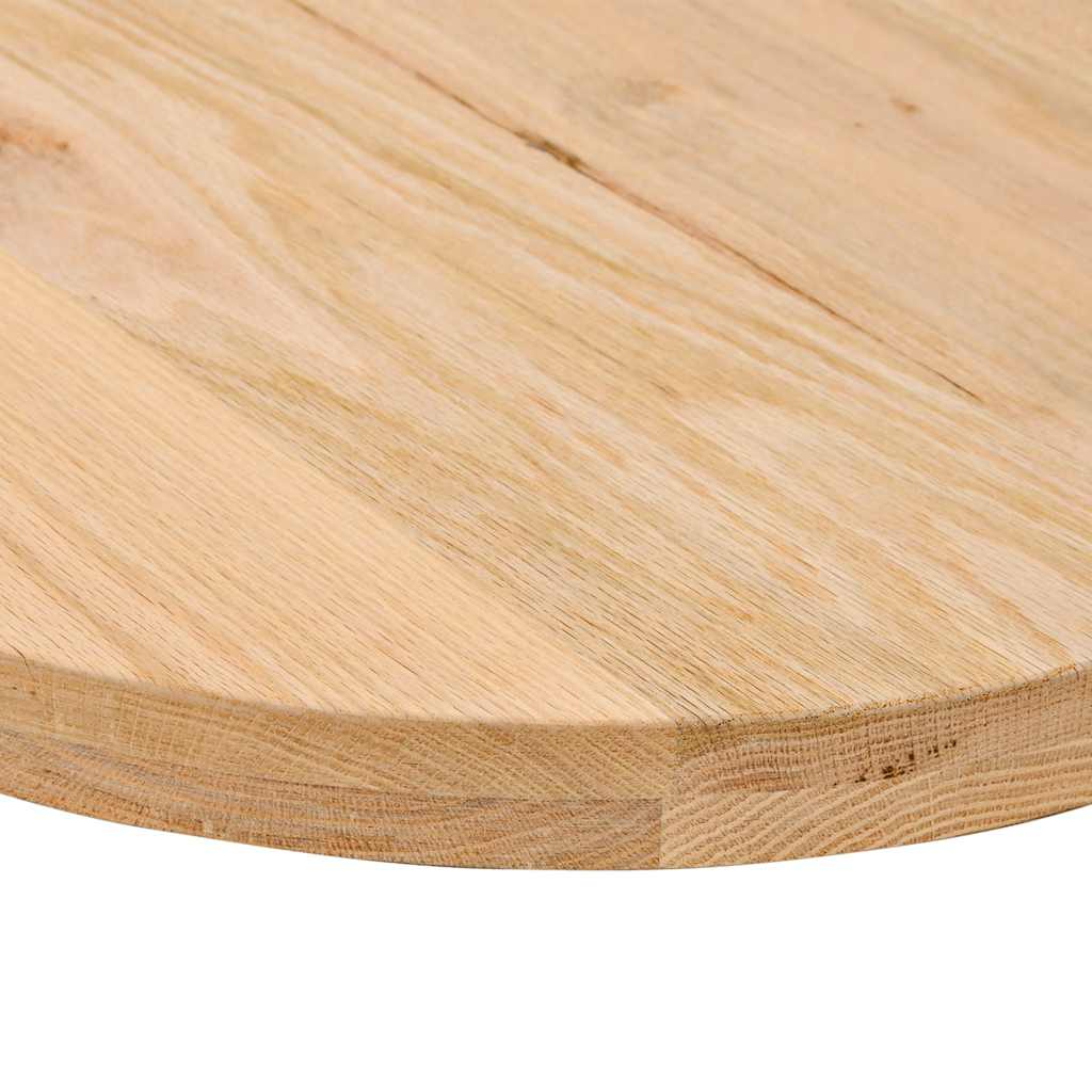 vidaXL Tischplatte 80x40x4 cm Massivholz Eiche Oval