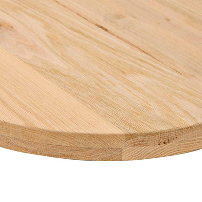 vidaXL Tischplatte 80x40x4 cm Massivholz Eiche Oval