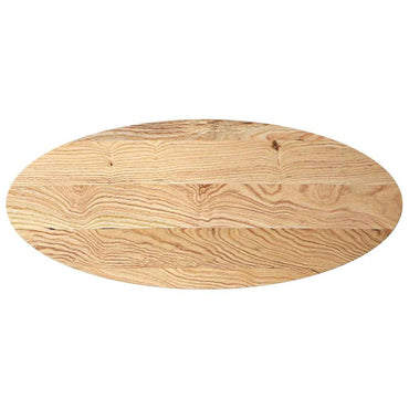 vidaXL Tischplatte 140x60x4 cm Massivholz Eiche Oval