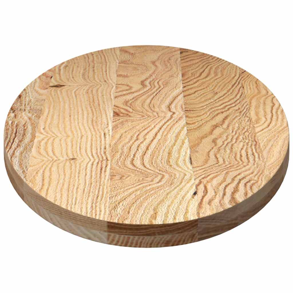 vidaXL Tischplatte 140x60x4 cm Massivholz Eiche Oval