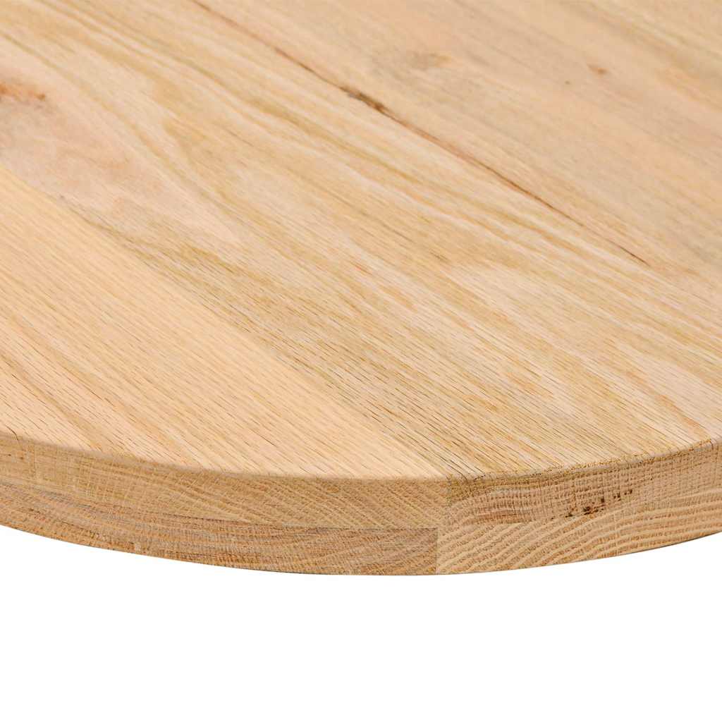 vidaXL Tischplatte 140x60x4 cm Massivholz Eiche Oval