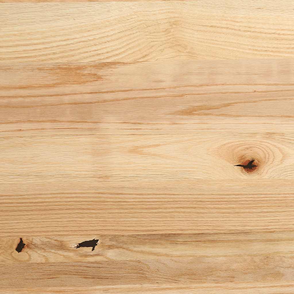 vidaXL Tischplatte 140x60x4 cm Massivholz Eiche Oval