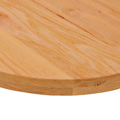 vidaXL Tischplatte Hellbraun 80x40x4 cm Massivholz Eiche Oval