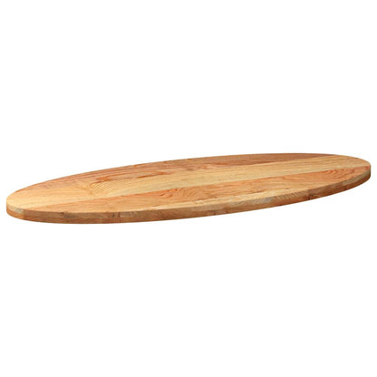 vidaXL Tischplatte Hellbraun 140x60x4 cm Massivholz Eiche Oval