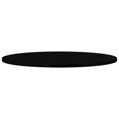 vidaXL Tischplatte Dunkelbraun 80x40x2 cm Massivholz Eiche Oval
