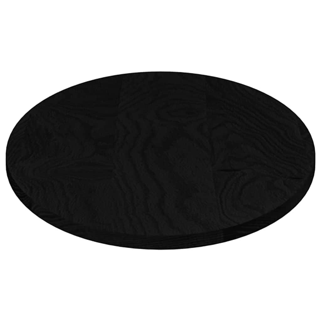 vidaXL Tischplatte Dunkelbraun 100x50x2 cm Massivholz Eiche Oval