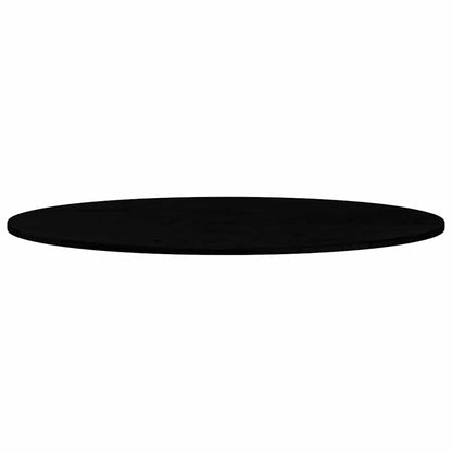vidaXL Tischplatte Dunkelbraun 120x60x2 cm Massivholz Eiche Oval