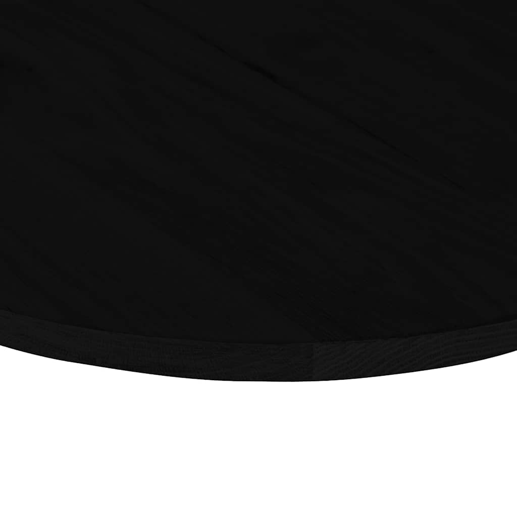 vidaXL Tischplatte Dunkelbraun 120x60x2 cm Massivholz Eiche Oval