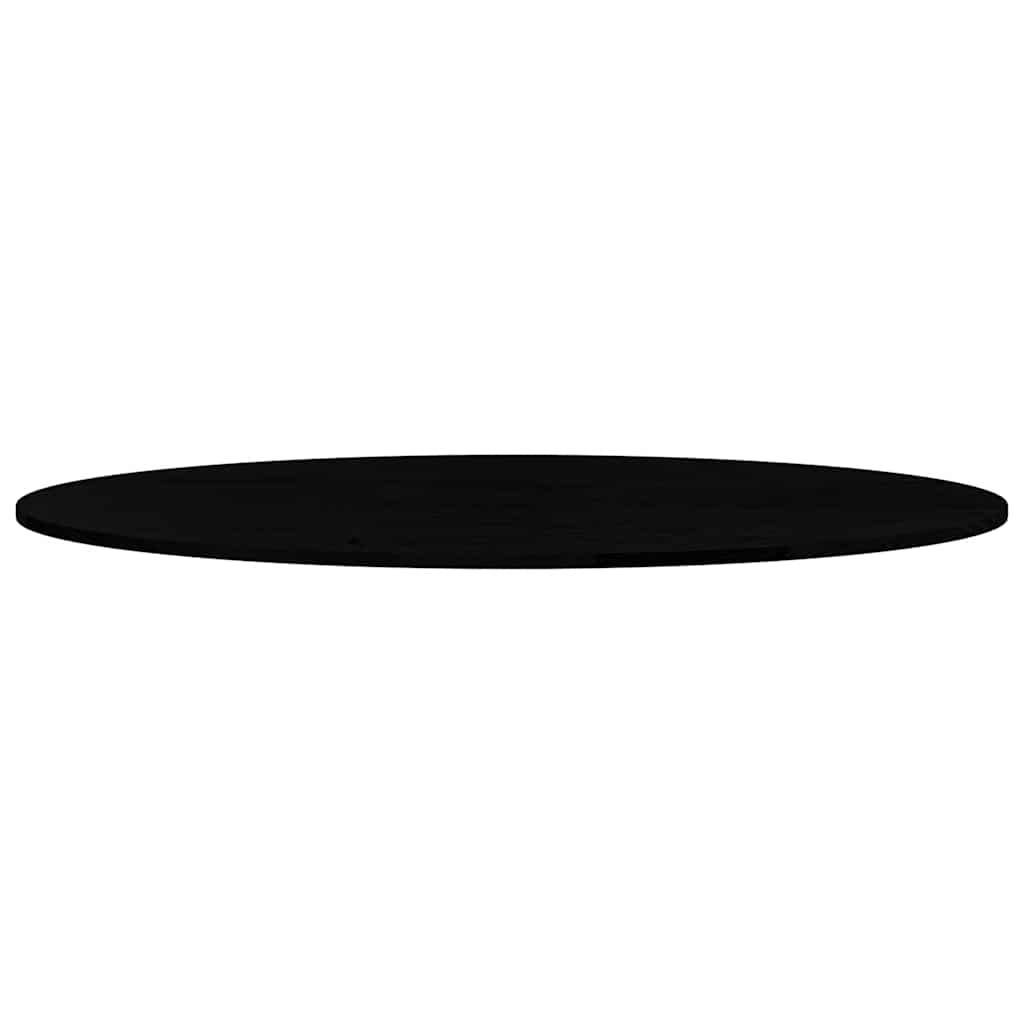 vidaXL Tischplatte Dunkelbraun 140x60x2 cm Massivholz Eiche Oval