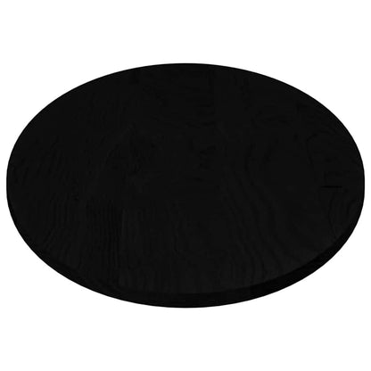 vidaXL Tischplatte Dunkelbraun 140x60x2 cm Massivholz Eiche Oval