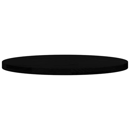 vidaXL Tischplatte Dunkelbraun 80x40x4 cm Massivholz Eiche Oval