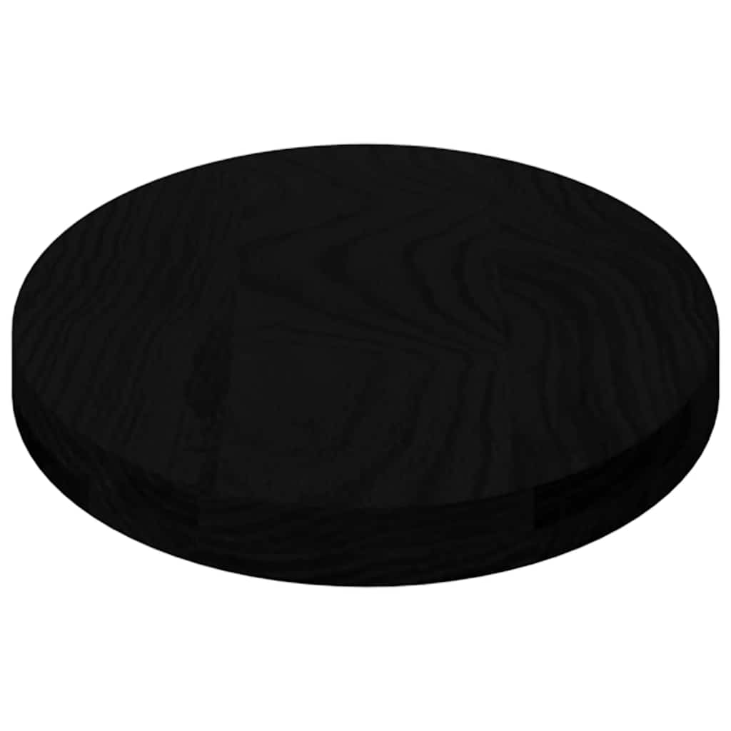 vidaXL Tischplatte Dunkelbraun 80x40x4 cm Massivholz Eiche Oval