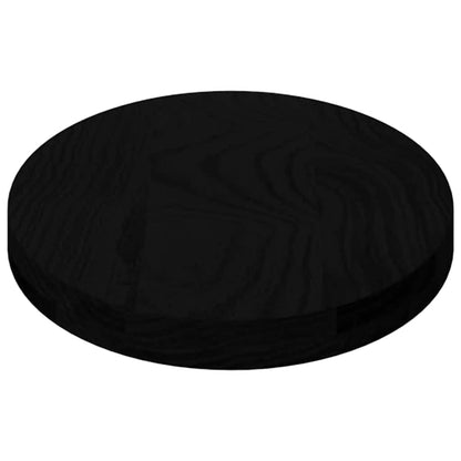vidaXL Tischplatte Dunkelbraun 80x40x4 cm Massivholz Eiche Oval