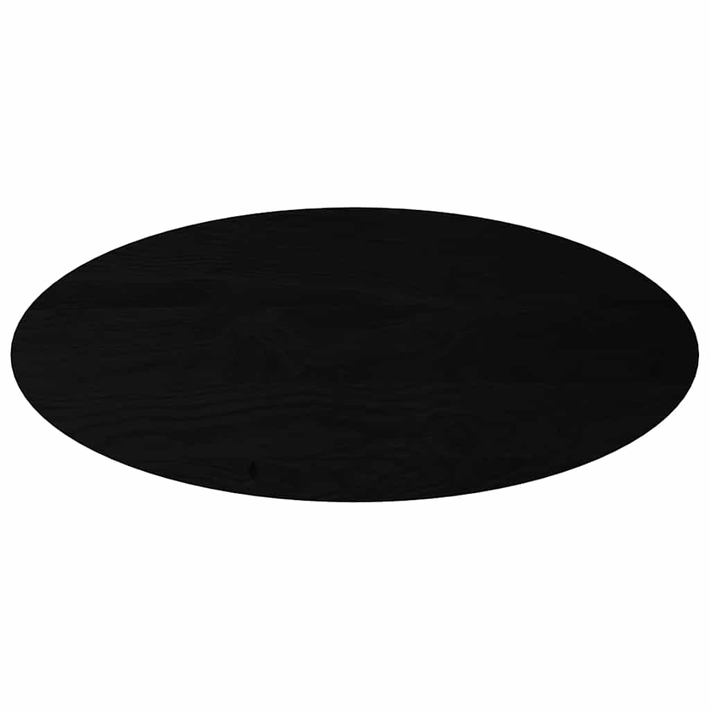 vidaXL Tischplatte Dunkelbraun 140x60x4 cm Massivholz Eiche Oval