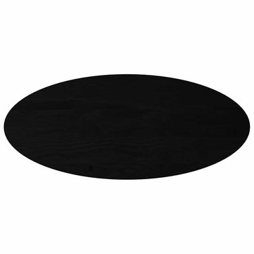 vidaXL Tischplatte Dunkelbraun 140x60x4 cm Massivholz Eiche Oval