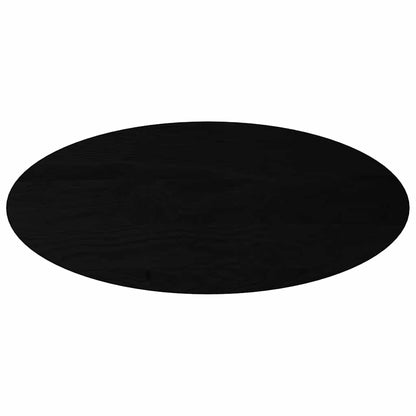 vidaXL Tischplatte Dunkelbraun 140x60x4 cm Massivholz Eiche Oval