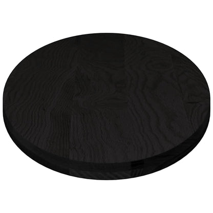 vidaXL Tischplatte Dunkelbraun 140x60x4 cm Massivholz Eiche Oval