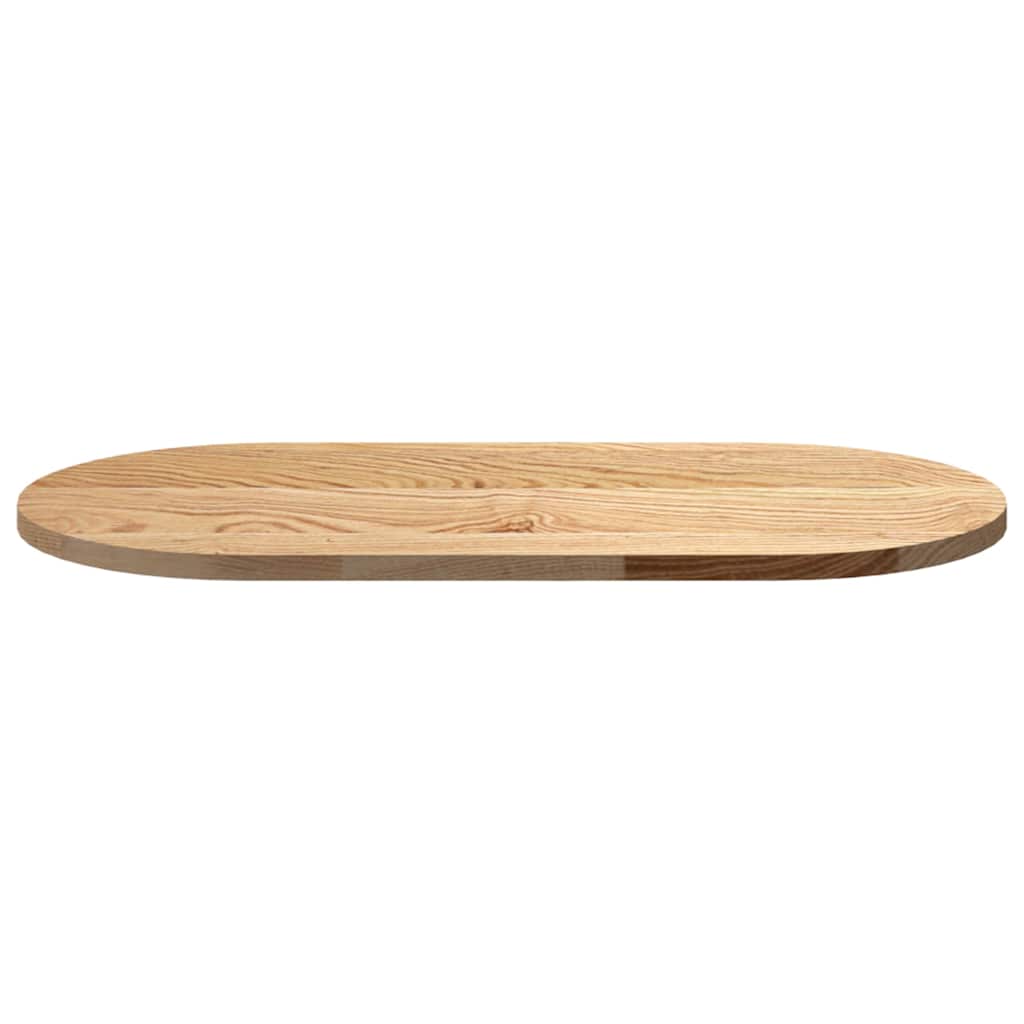 vidaXL Tischplatte 80x40x2 cm Massivholz Eiche Oval