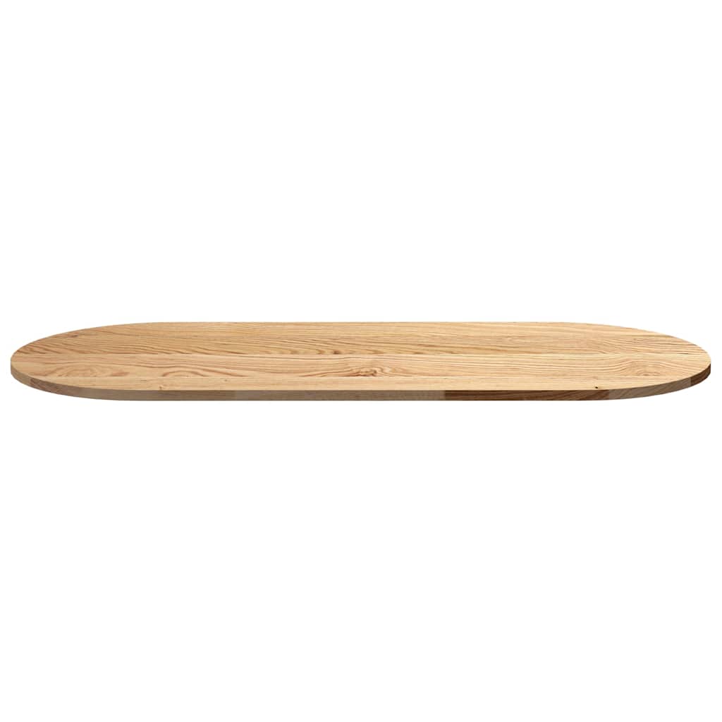 vidaXL Tischplatte 140x60x2 cm Massivholz Eiche Oval