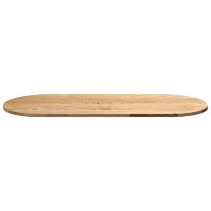 vidaXL Tischplatte 140x60x2 cm Massivholz Eiche Oval