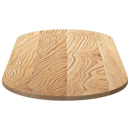 vidaXL Tischplatte 140x60x2 cm Massivholz Eiche Oval