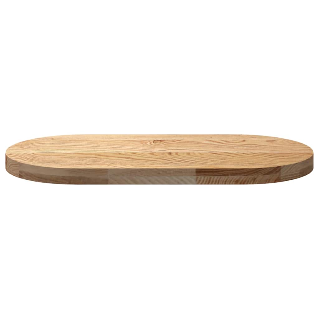 vidaXL Tischplatte 80x40x4 cm Massivholz Eiche Oval