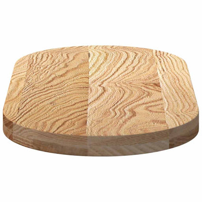 vidaXL Tischplatte 80x40x4 cm Massivholz Eiche Oval