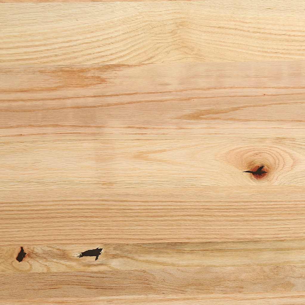 vidaXL Tischplatte 100x50x4 cm Massivholz Eiche Oval