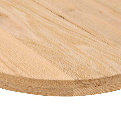 vidaXL Tischplatte 140x60x4 cm Massivholz Eiche Oval