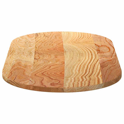 vidaXL Tischplatte Hellbraun 100x50x2 cm Massivholz Eiche Oval