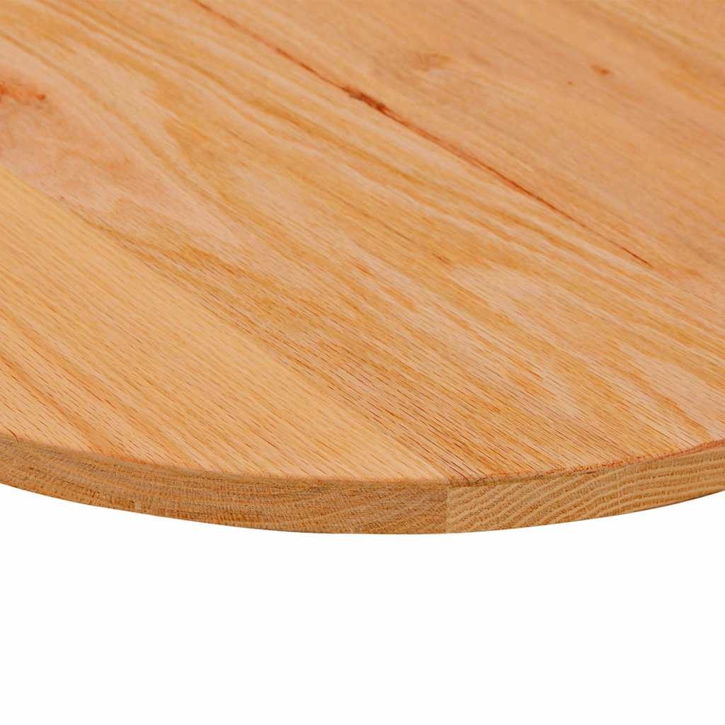 vidaXL Tischplatte Hellbraun 120x60x2 cm Massivholz Eiche Oval