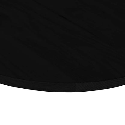 vidaXL Tischplatte Dunkelbraun 100x50x2 cm Massivholz Eiche Oval