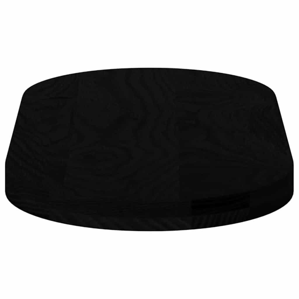 vidaXL Tischplatte Dunkelbraun 80x40x4 cm Massivholz Eiche Oval