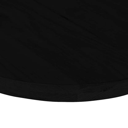 vidaXL Tischplatte Dunkelbraun 80x40x4 cm Massivholz Eiche Oval
