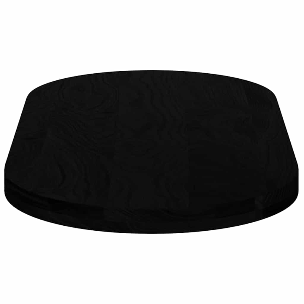 vidaXL Tischplatte Dunkelbraun 100x50x4 cm Massivholz Eiche Oval