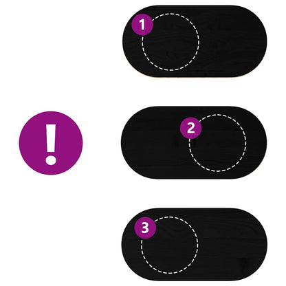 vidaXL Tischplatte Dunkelbraun 120x60x4 cm Massivholz Eiche Oval