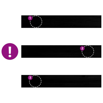 Fensterbänke 2 Stk. Dunkelbraun 160x30x2 cm Massivholz Eiche