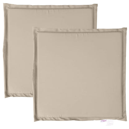 vidaXL Coussins de jardin 2 pcs Taupe 45x45x2 cm Carré