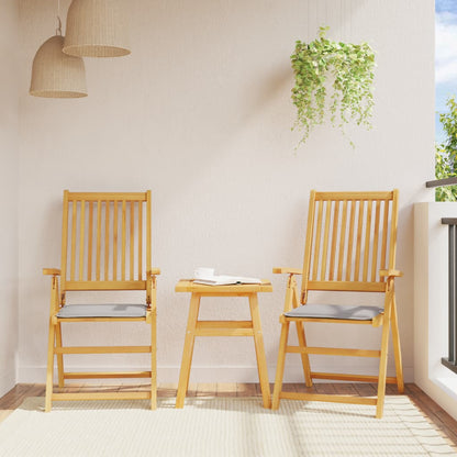 vidaXL Garten-Sitzkissen 2 Stk. Hellgrau 45x45x2 cm Quadratisch