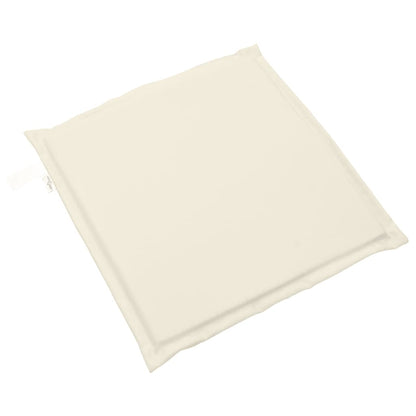 vidaXL Garten-Sitzkissen 2 Stk. Creme 45x45x2 cm Quadratisch