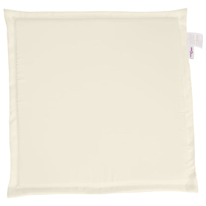 vidaXL Garten-Sitzkissen 2 Stk. Creme 45x45x2 cm Quadratisch