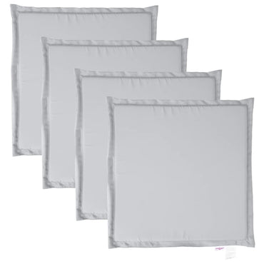 vidaXL Garten-Sitzkissen 4 Stk. Hellgrau 45x45x2 cm Quadratisch