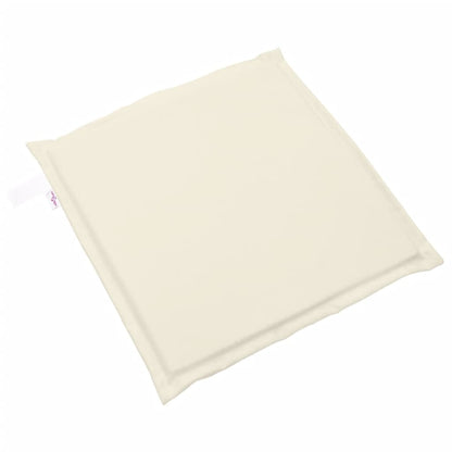 vidaXL Coussins de chaise de jardin 4 pcs Crème 45x45x2 cm Carré