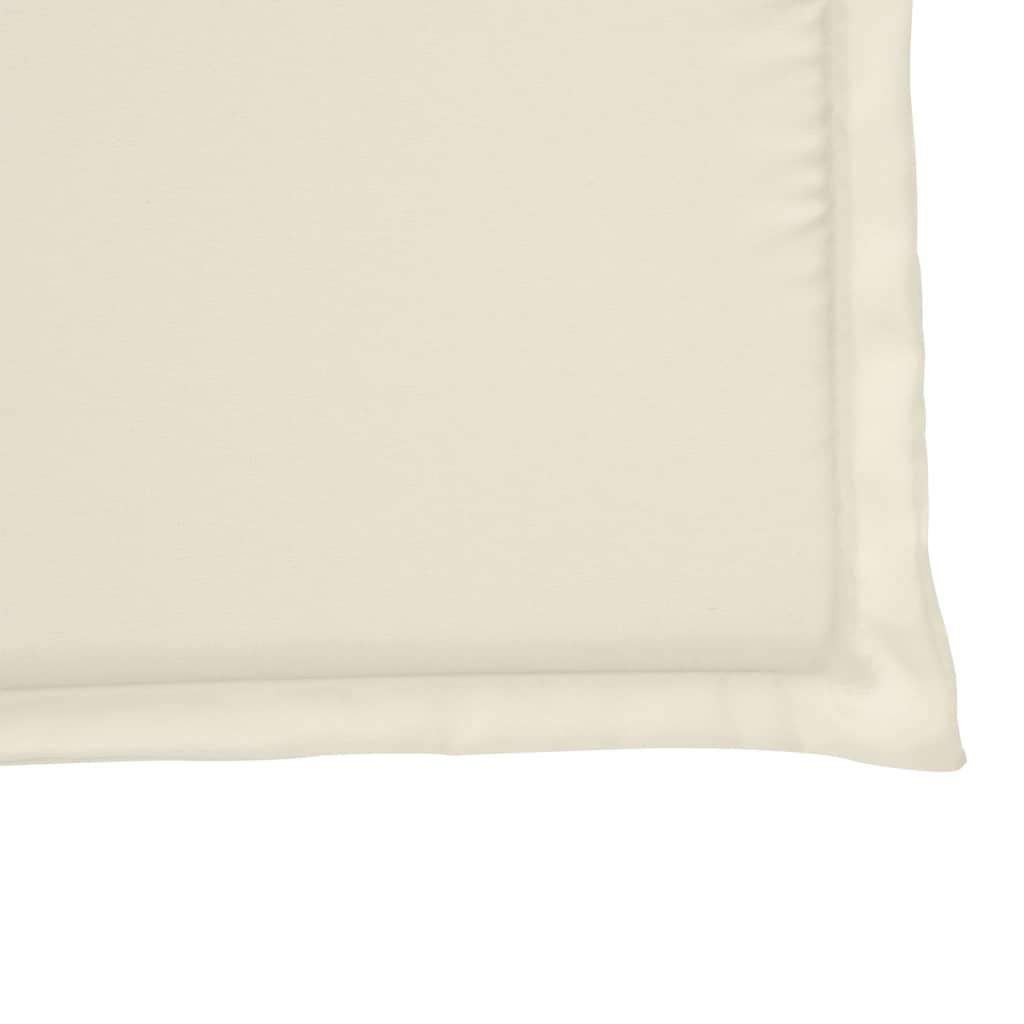 vidaXL Coussins de chaise de jardin 4 pcs Crème 45x45x2 cm Carré