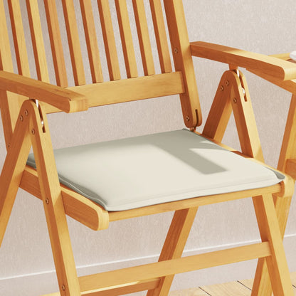 vidaXL Coussins de chaise de jardin 4 pcs Crème 45x45x2 cm Carré
