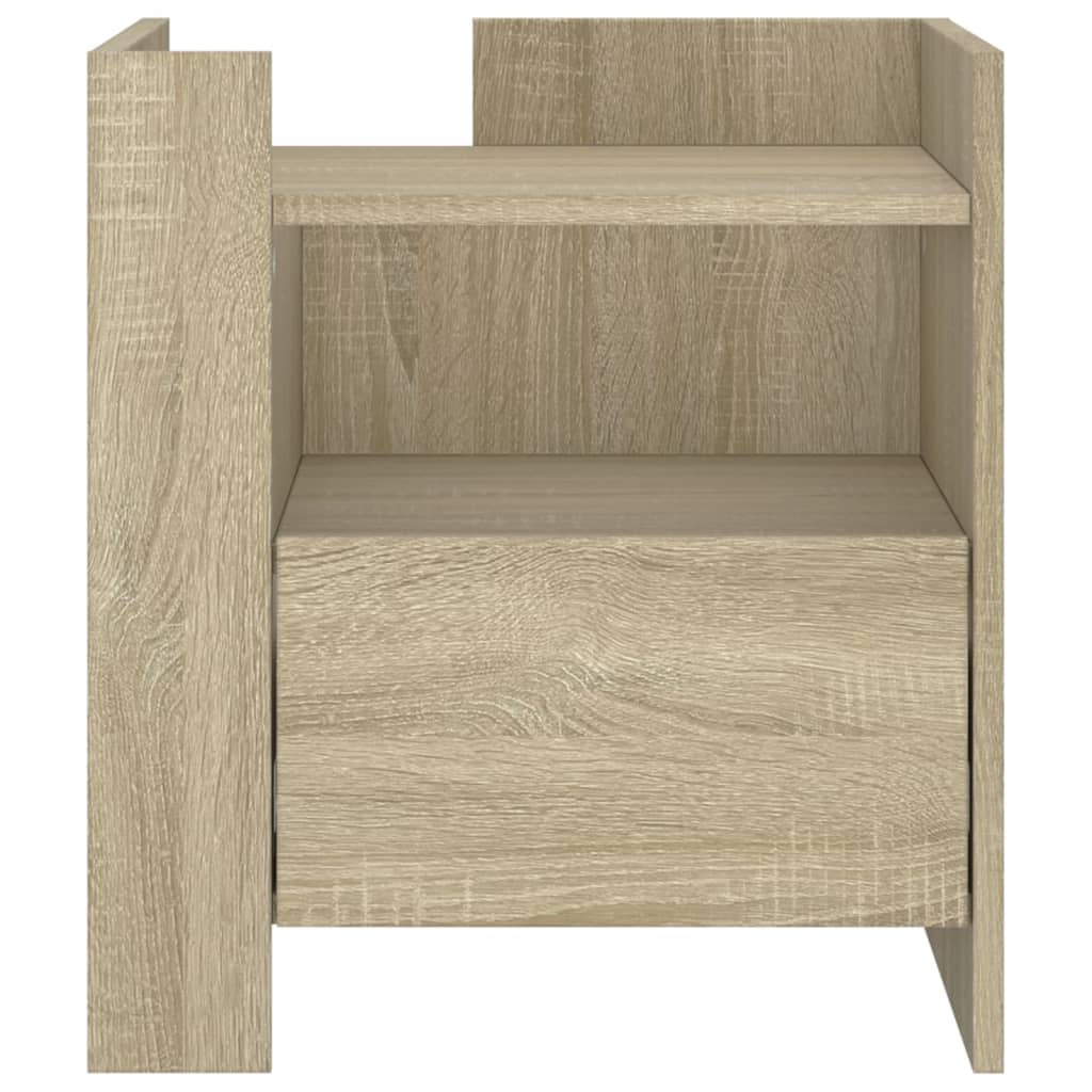 vidaXL Nachttisch Sonoma-Eiche 45x50x50 cm Holzwerkstoff