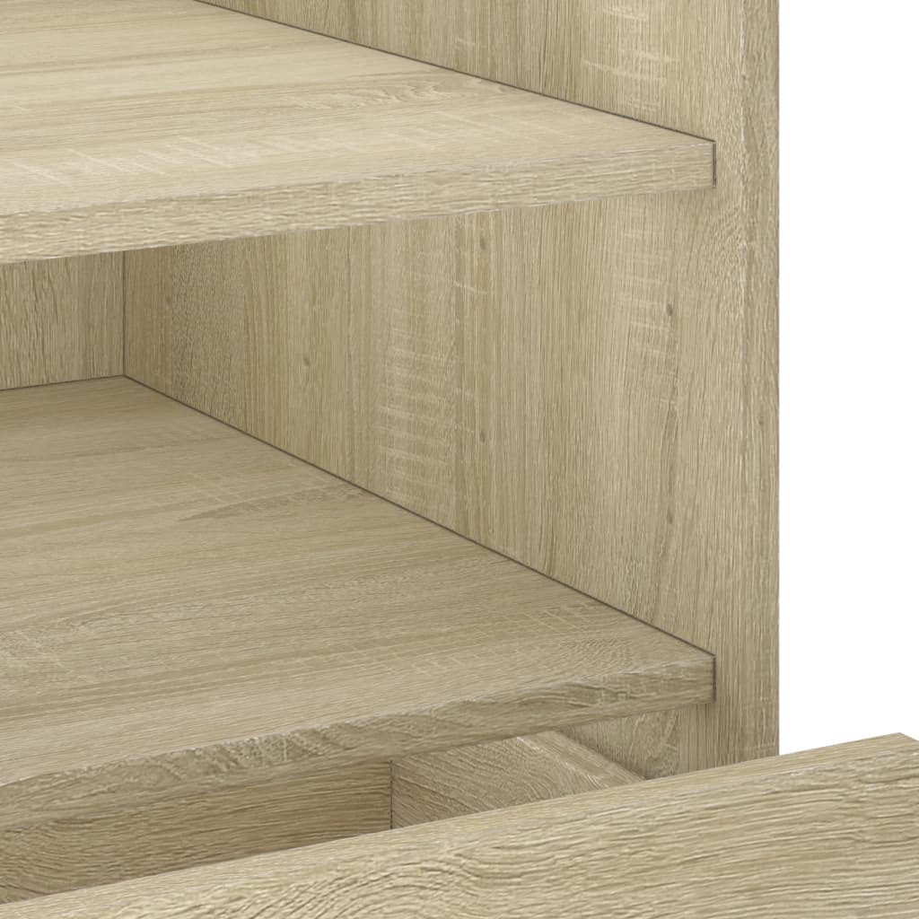 vidaXL Nachttisch Sonoma-Eiche 45x50x50 cm Holzwerkstoff