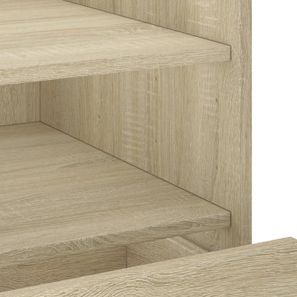 vidaXL Nachttisch Sonoma-Eiche 45x50x50 cm Holzwerkstoff