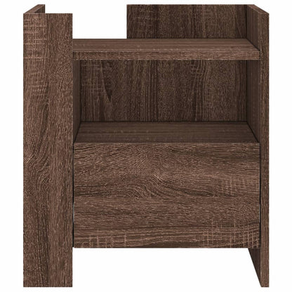 vidaXL Nachttisch Braun Eichen-Optik 45x50x50 cm Holzwerkstoff